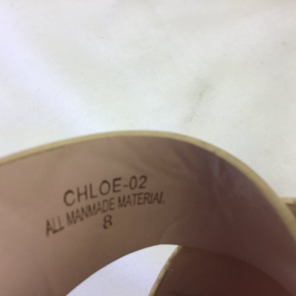 Glister Gold Metallic Platform Sandals Slip On 8 - Picture 8 of 8